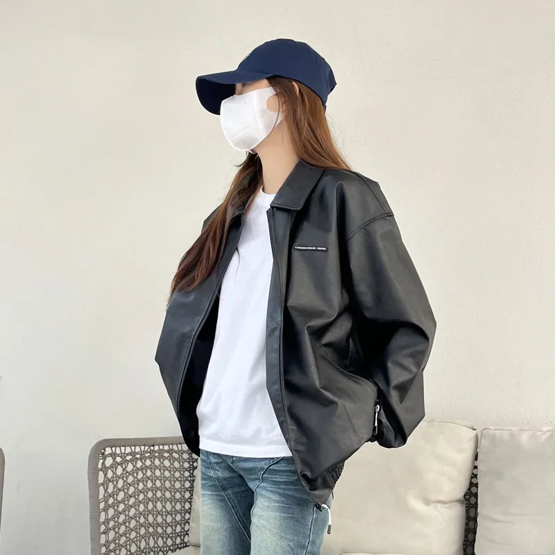 MJB Leather Jacket Women's Black-5