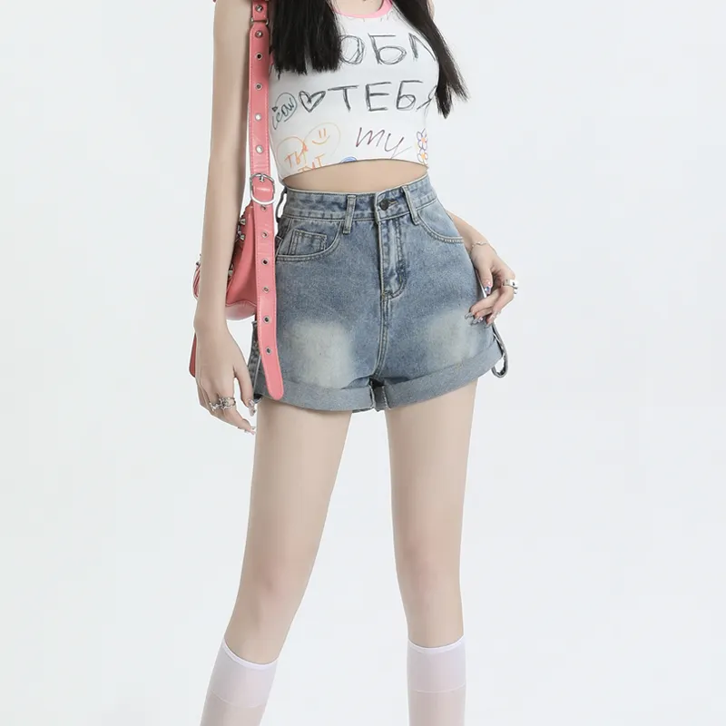 MJB Denim Shorts Women's Nostalgic Blue-1
