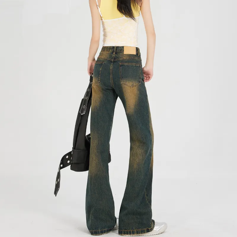 MJB Jeans Women's Yellow Mud Stain-4