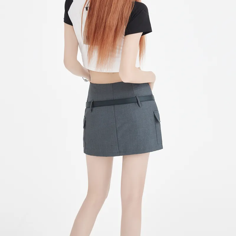MJB Cargo Short Skirts Women's Gray-5