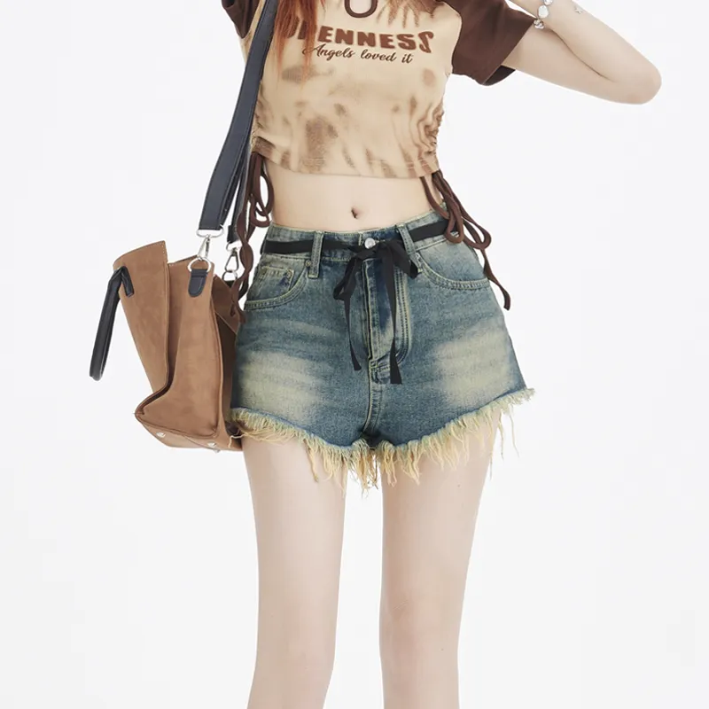 MJB Denim Shorts Women's Washed Color-5