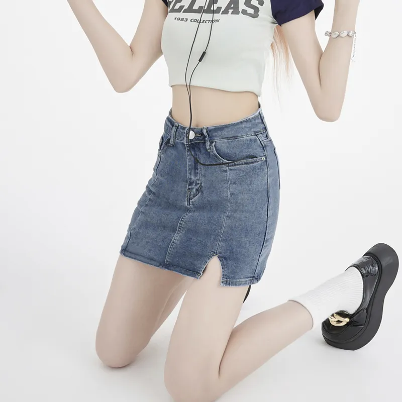 MJB Denim Short Skirts Women's Vintage-5