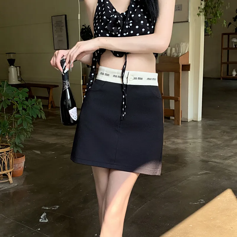 MJB Casual Short Skirts Women's Black-2