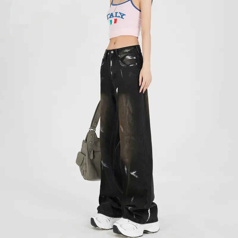 MJB Jeans Women's Dirty Dyed Black-5