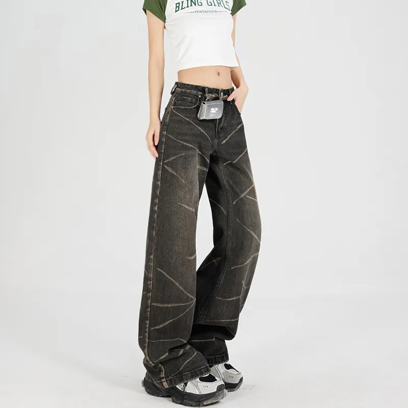 MJB Jeans Women's Black Gray Tie Dye-3