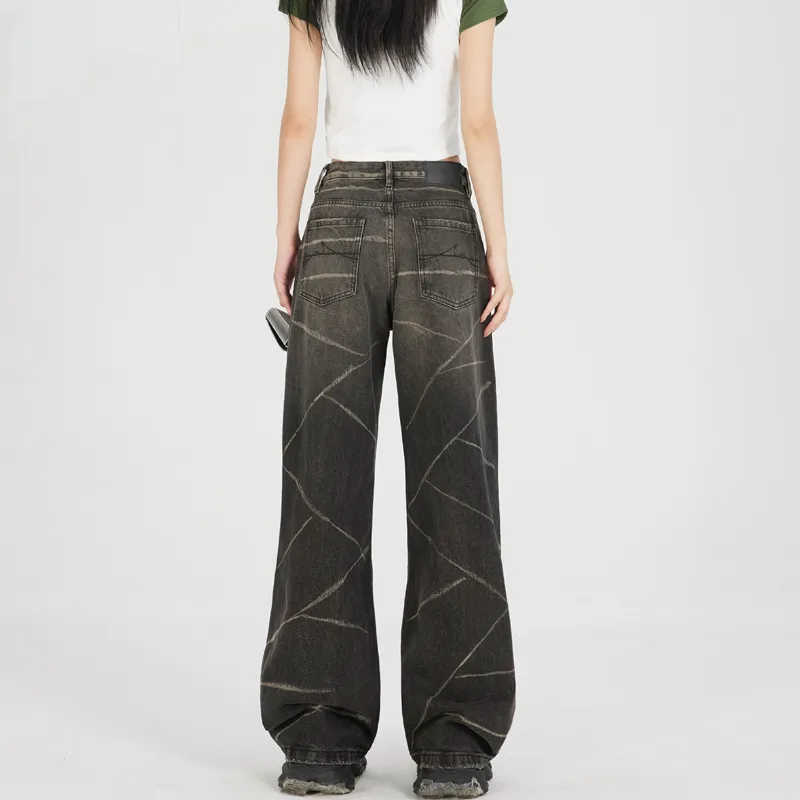 MJB Jeans Women's Black Gray Tie Dye-4