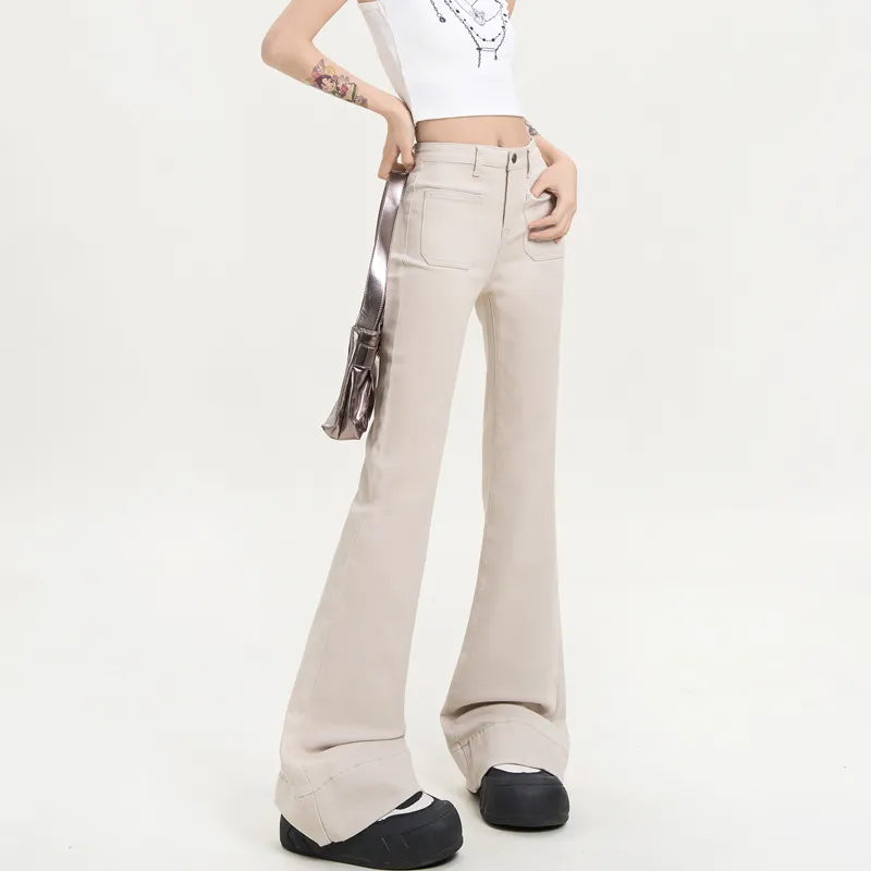 MJB Jeans Women's Beige Apricot-3