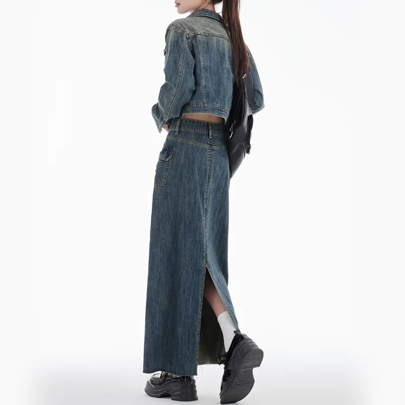 MJB Skirt Set Women's Dark Blue-4