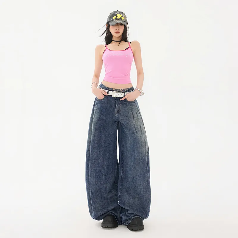 MJB Jeans Women's Dirty Dyed Blue Denim-3