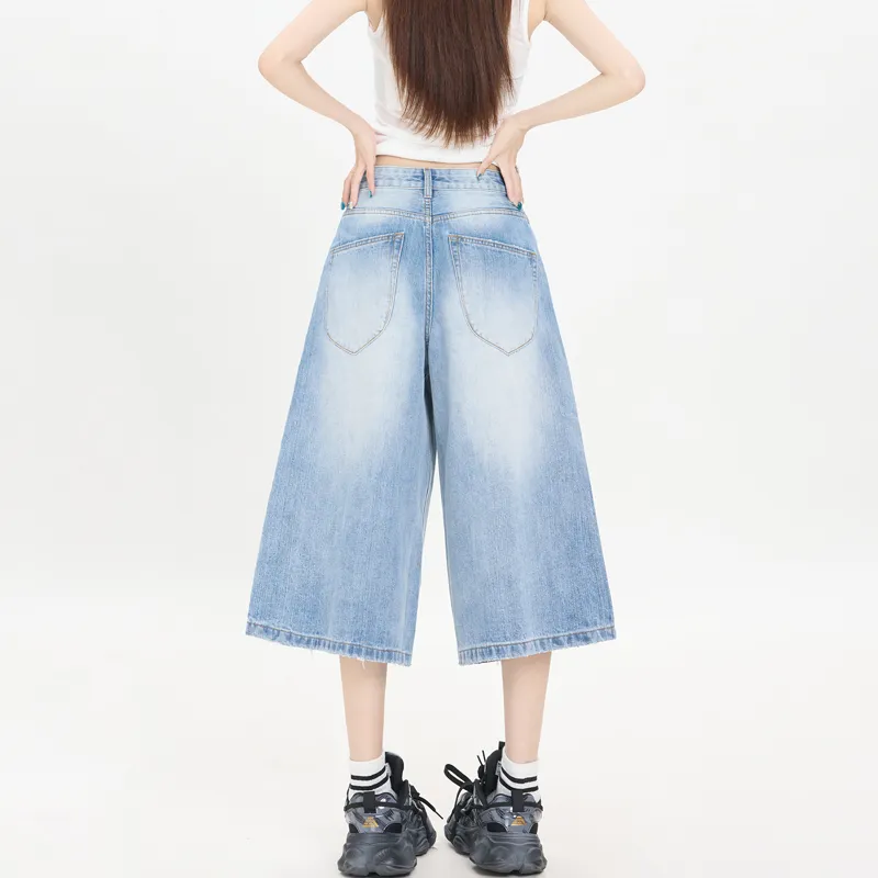 MJB Denim Shorts Women's Bamboo Ice Blue-4