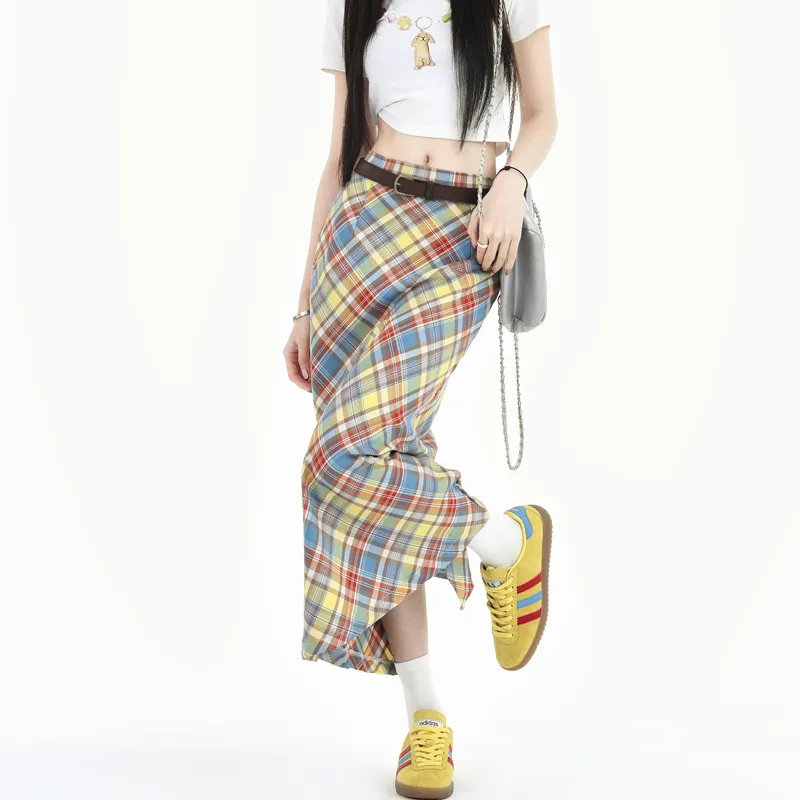 MJB Casual Short Skirts Women's Plaid-10