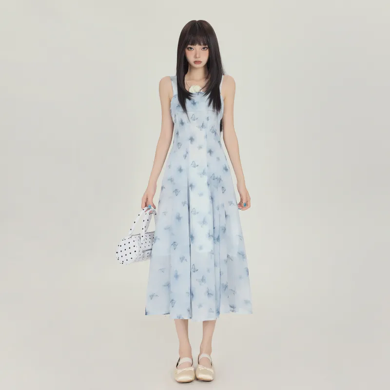 MJB Slip Dresses Women's Lake Blue-2