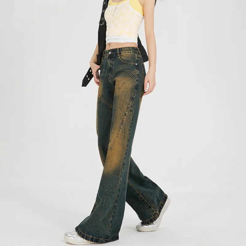 MJB Jeans Women's Yellow Mud Stain-5