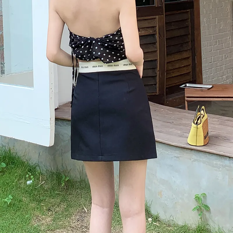MJB Casual Short Skirts Women's Black-5