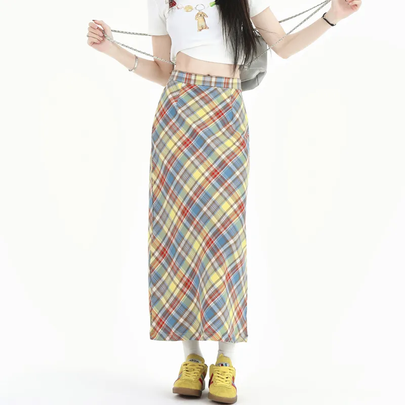 MJB Casual Short Skirts Women's Plaid-9