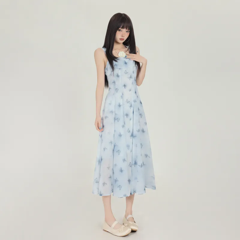 MJB Slip Dresses Women's Lake Blue-3