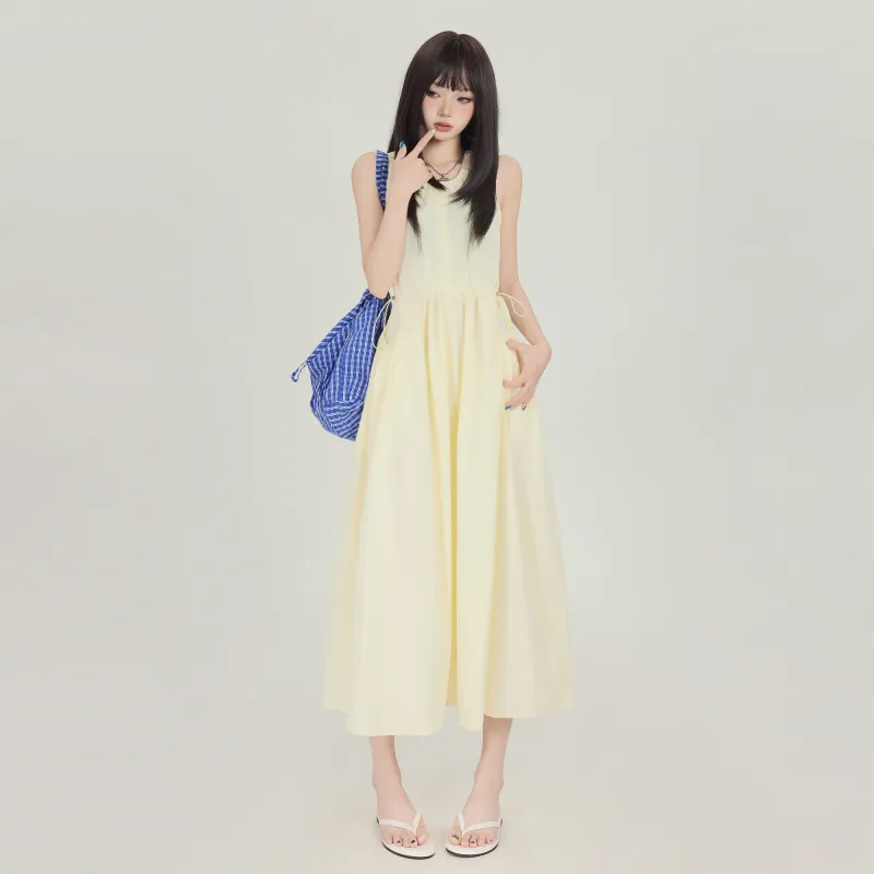 MJB Sleeveless Dresses Women's Yellow-6