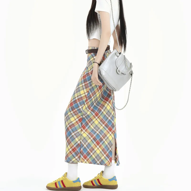 MJB Casual Short Skirts Women's Plaid-12