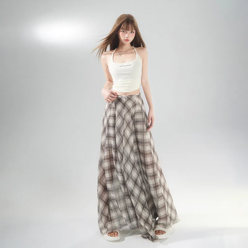 MJB Casual Long Skirts Women's Brown-6
