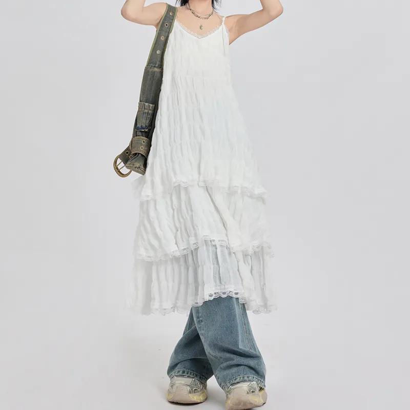 MJB Slip Dresses Women's White-6