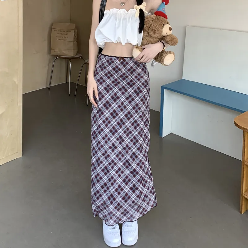 MJB Casual Long Skirts Women's Brown-4