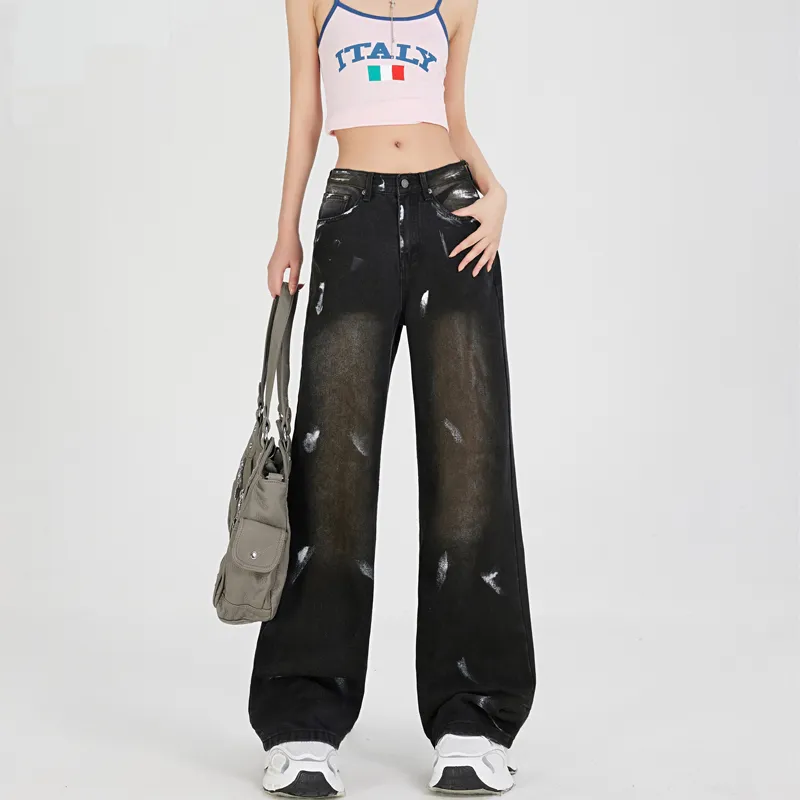 MJB Jeans Women's Dirty Dyed Black-2
