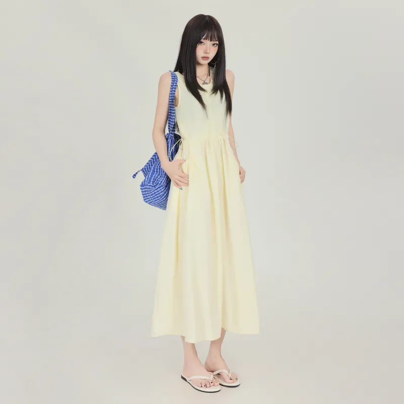 MJB Sleeveless Dresses Women's Yellow-3
