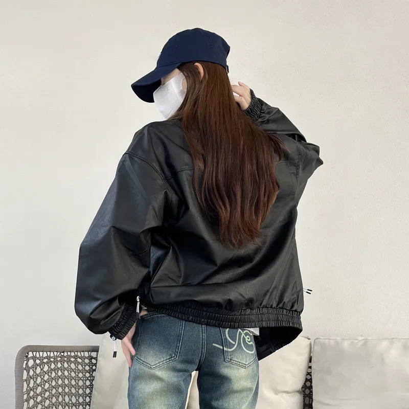 MJB Leather Jacket Women's Black-2