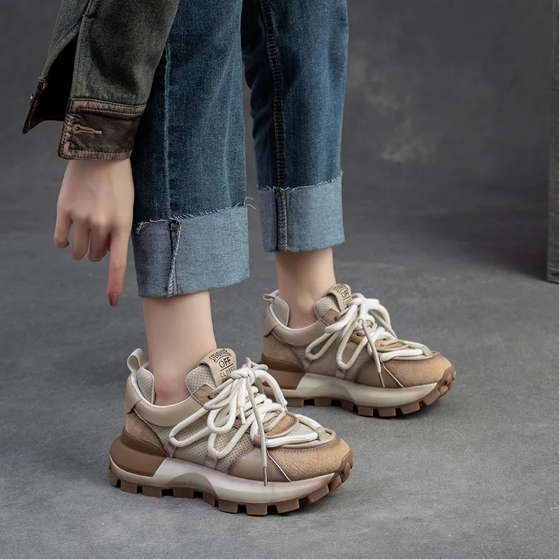 Chibang Low-Top Chunky Sneakers Women's-4