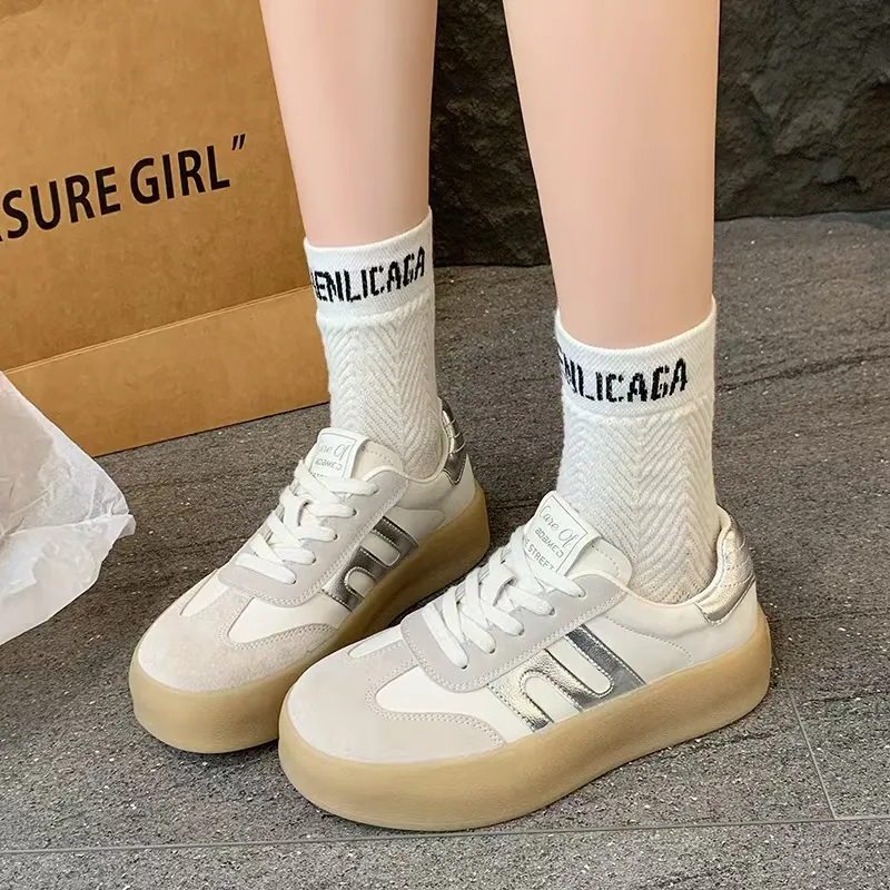 Chibang German Army Trainers Lightweight Low Top Skateboard Shoes Women's-1