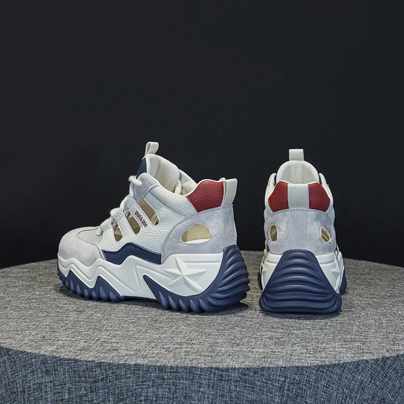 Chibang Lightweight Low Top Chunky Sneakers Women's-19