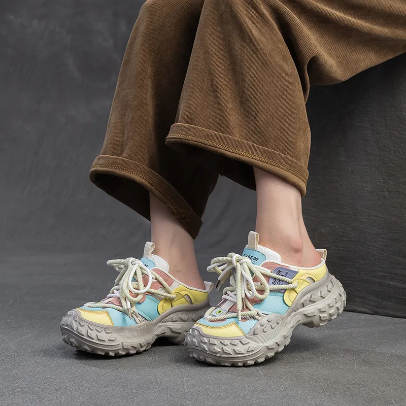 Chibang EVA Stitching Quiet Closed Toe Slippers Women's-5