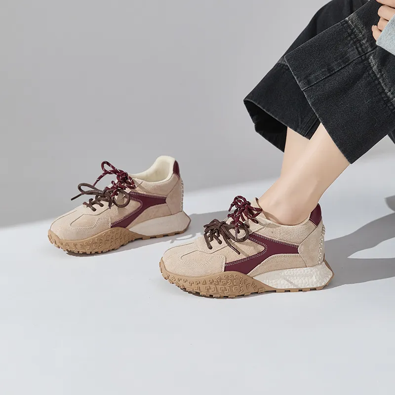 Chibang Height Increasing Lightweight Low Top Casual Shoes Women's-9