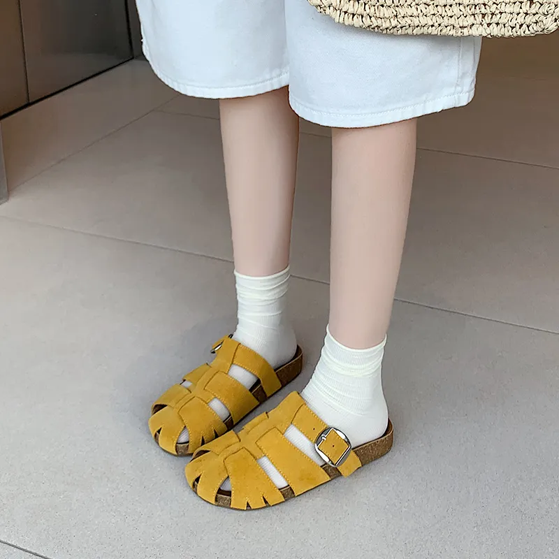 Chibang Rubber Sole Quiet Closed Toe Slippers Women's-2