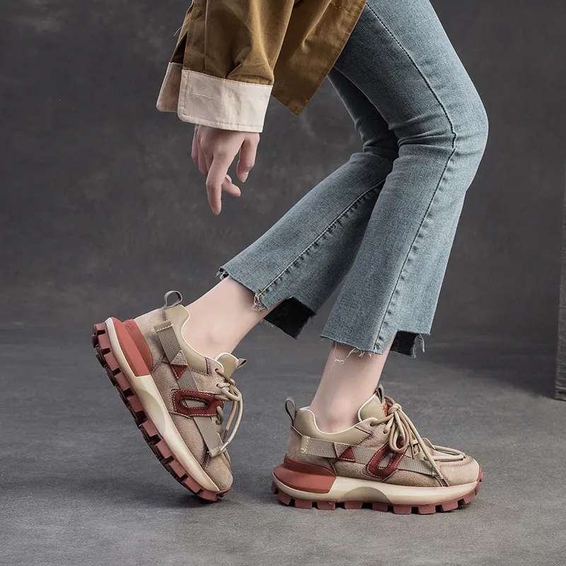 Chibang Height Increasing Low Top Chunky Sneakers Women's-6