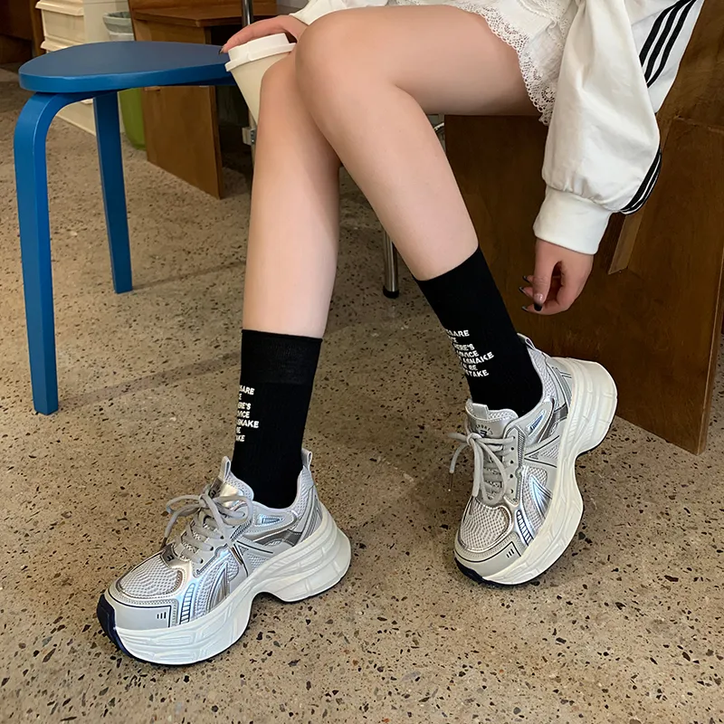 Chibang Lightweight Low Top Chunky Sneakers Women's-10