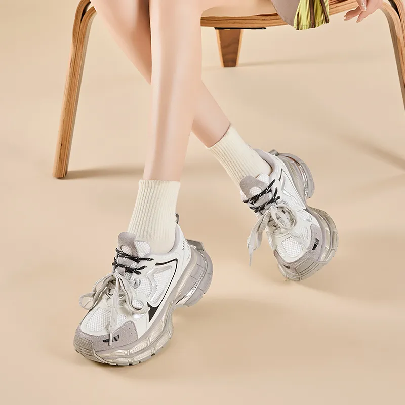 Chibang Lightweight Low Top Chunky Sneakers Women's-11
