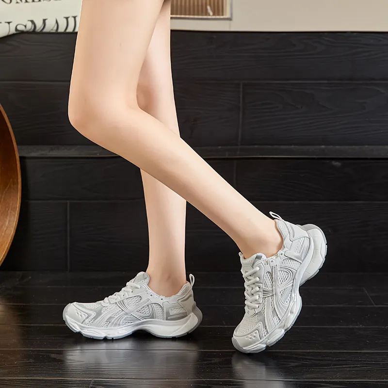 Chibang Lightweight And Breathable Low Top Chunky Sneakers Women's-17
