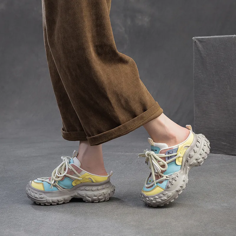 Chibang EVA Stitching Quiet Closed Toe Slippers Women's-4