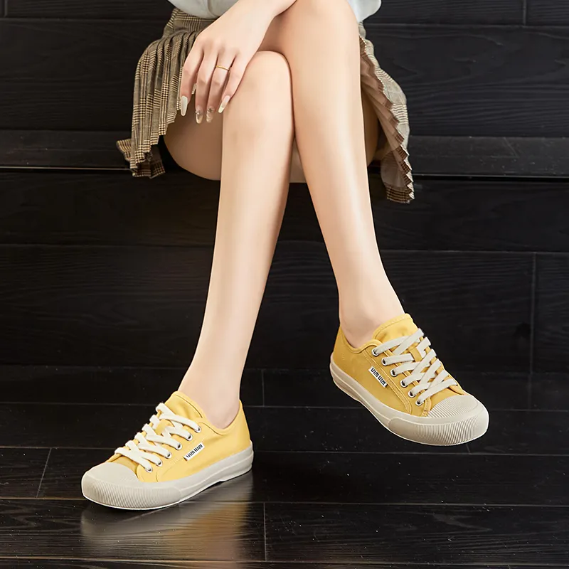 Chibang Lightweight And Breathable Low Top Canvas Shoes Women's-11