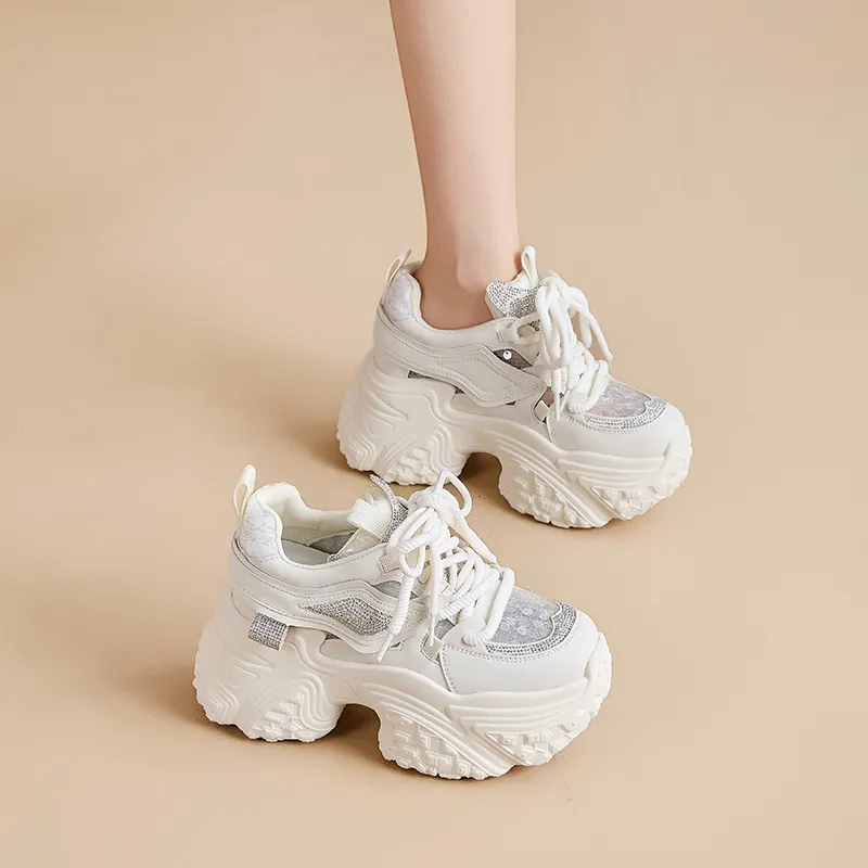 Chibang Lightweight Low Top Chunky Sneakers Women's-9