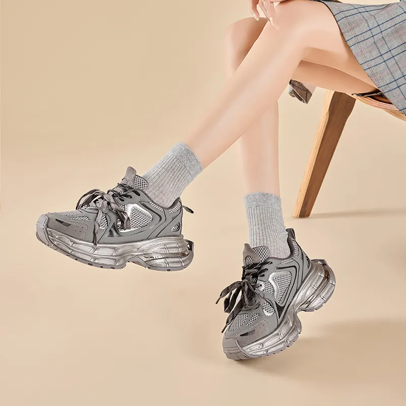 Chibang Lightweight Low Top Chunky Sneakers Women's-14
