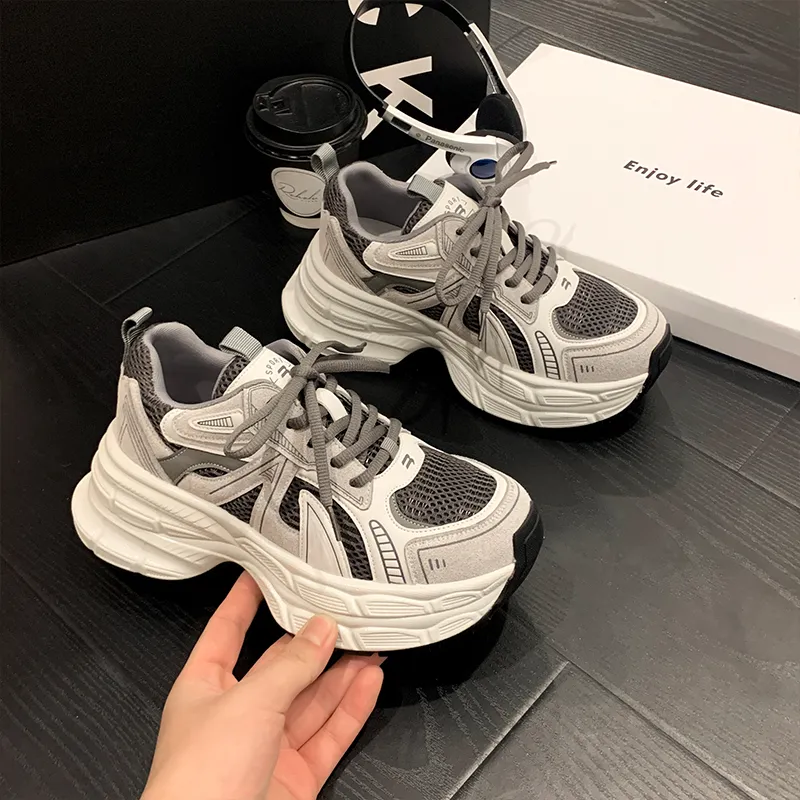 Chibang Lightweight Low Top Chunky Sneakers Women's-5
