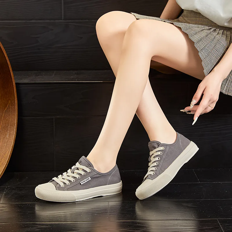 Chibang Lightweight And Breathable Low Top Canvas Shoes Women's-17