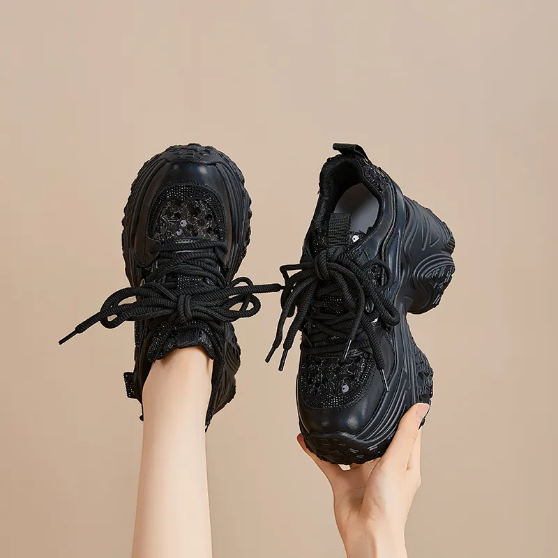 Chibang Lightweight Low Top Chunky Sneakers Women's-17