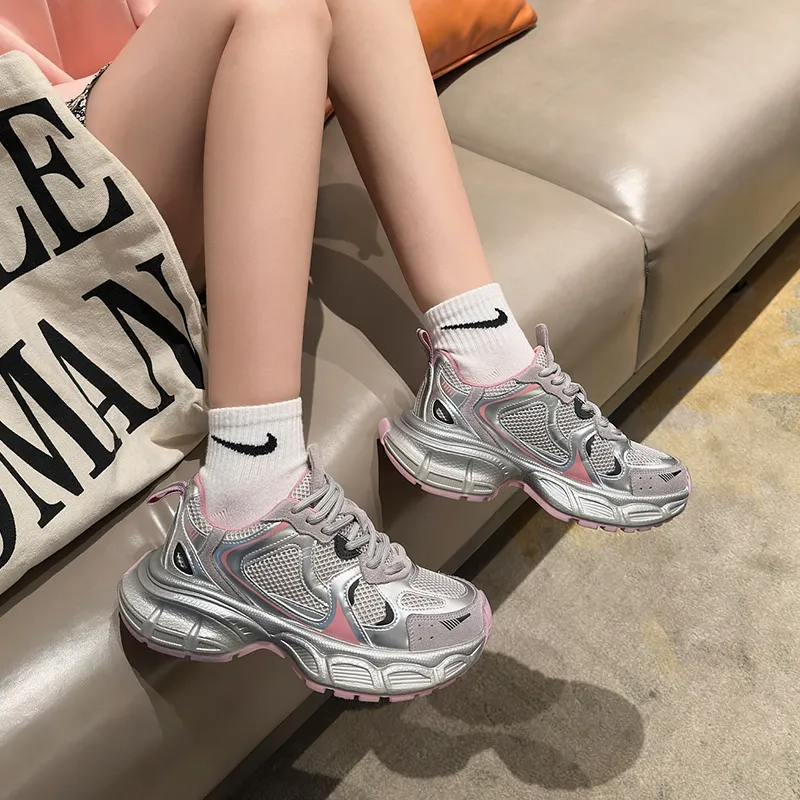 Chibang Height Increasing Low Top Chunky Sneakers Women's-2
