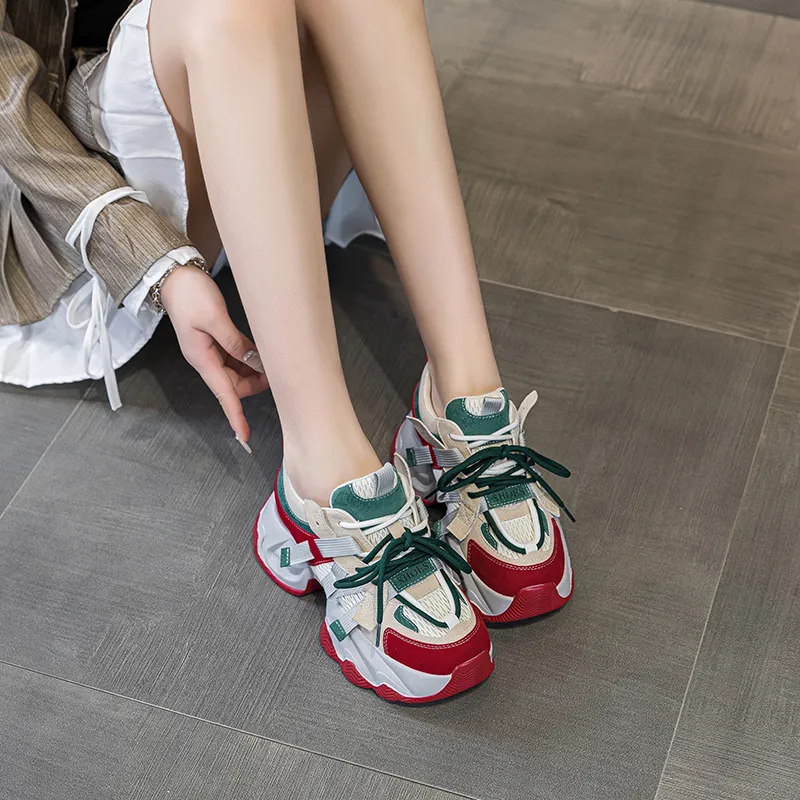 Chibang Lightweight Low Top Chunky Sneakers Women's-3