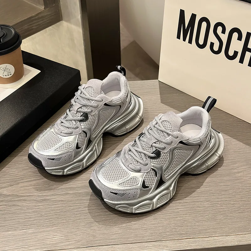 Chibang Height Increasing Low Top Chunky Sneakers Women's-12