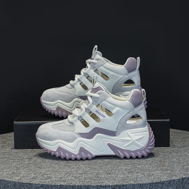 Chibang Lightweight Low Top Chunky Sneakers Women's-6