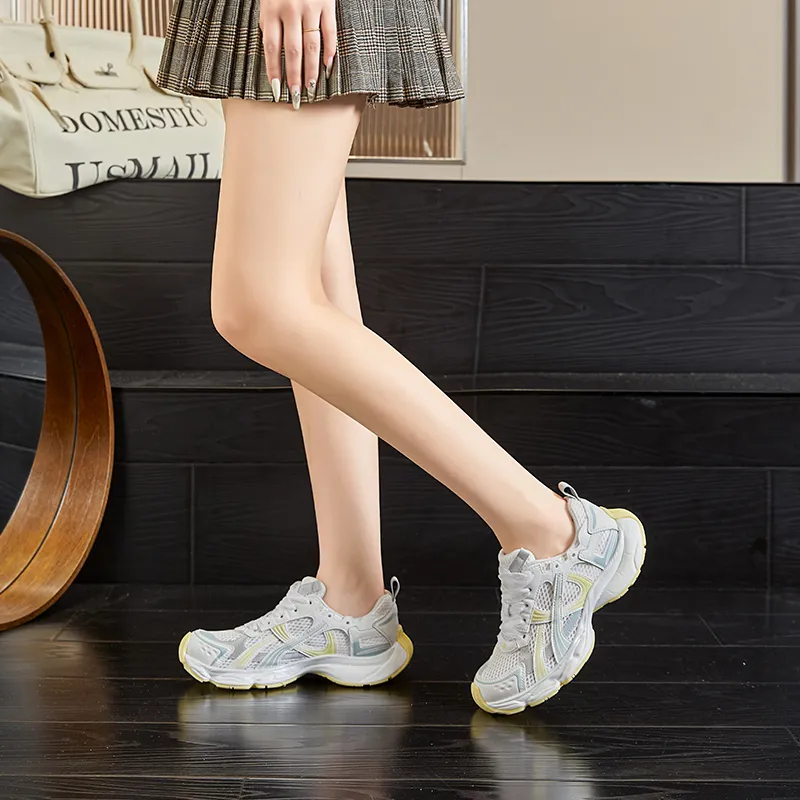 Chibang Lightweight And Breathable Low Top Chunky Sneakers Women's-11